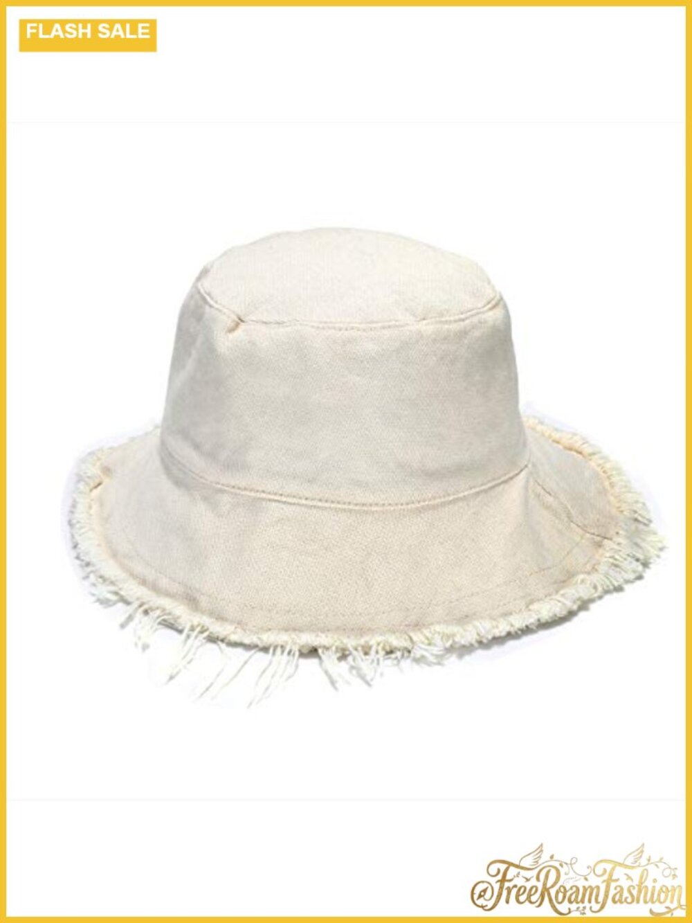 Womens Wide Brim Cotton Linen Bucket Sun Hat UPF 50 Foldable Beach
